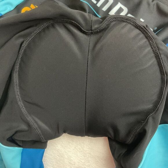 Champion System Padded‎ Cycling Shorts Women's Medium Blue Black Bicycle Shorts - Picture 7 of 9